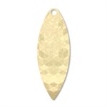 Aspen Willowleaf 3 Hex Polish Brass Lacquered