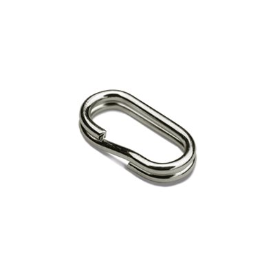 Split Ring Power Oval Fine 8 Nickel