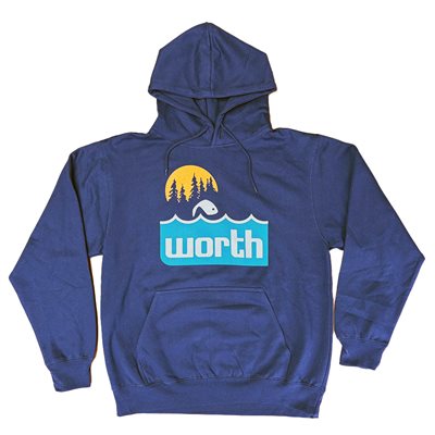 Jumping Fish Navy Hoodie