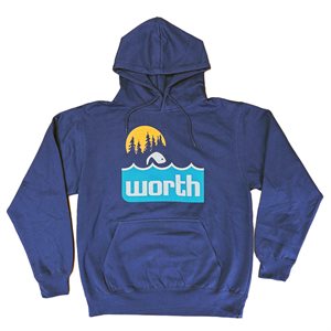 Jumping Fish Navy Hoodie - Medium