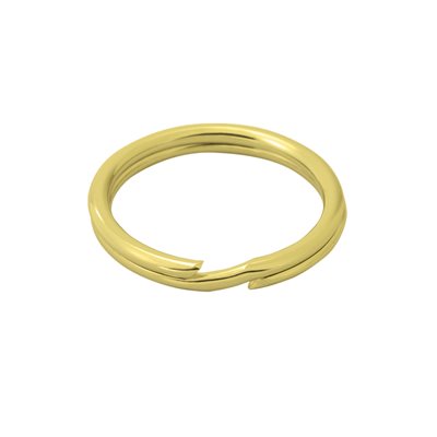 Split Ring Fine 2 Polished Brass Split Ring Fine 2 Polished Brass