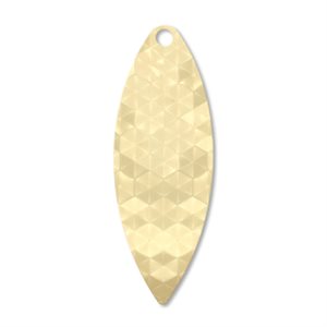 Willowleaf 4 Hex Polish Brass