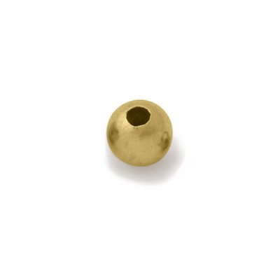 Hollow Metal Bead 1 / 4" Gold Hollow Metal Bead 1 / 4" Gold