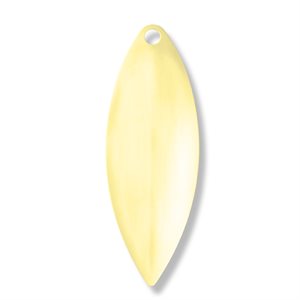 Aspen Willowleaf 5 Sm Polish Brass Lacquered