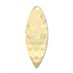 Aspen Willowleaf 3-1 / 2 Hex Pol Brass Lacquered Aspen Willowleaf 3-1 / 2 Hex Pol Brass Lacquered